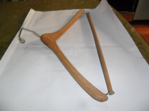 Antigua Percha Madera Metal  Sastre Traje Saco Yugoslavia 1