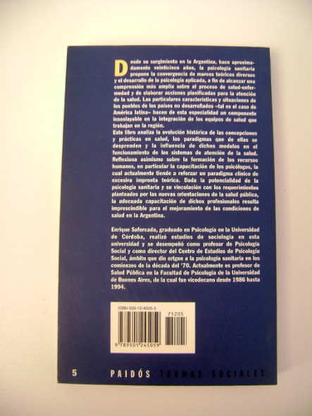Psicologia Sanitaria Enrique Saforcada Papel Excelente Boedo 1