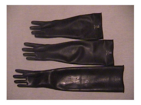 Guante Latex Para Arenadoras Largo 55cmts. Pesados Talle 11 1