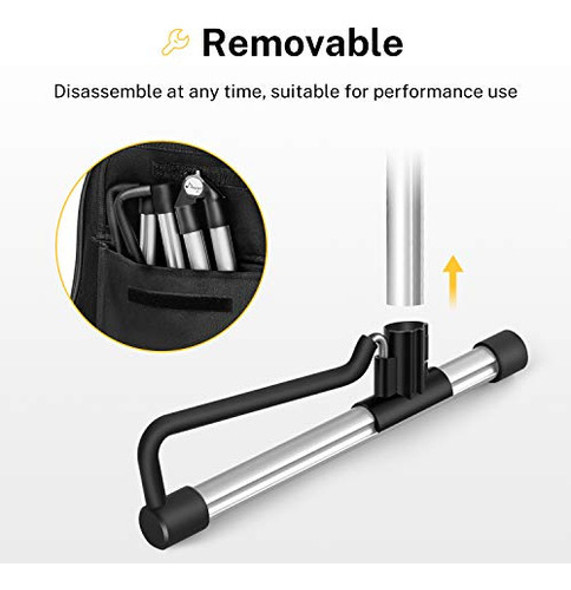 Donner Ds-1 Bajo Acústico, Guitarra De Viaje Stand-silver 1 Donner Ds-1 Bajo Acústico, Guitarra De Viaje Stand-silver 1