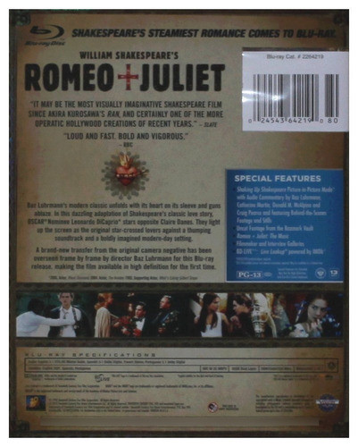 Blu-ray Romeo + Juliet / Romeo Y Julieta (1996) 1