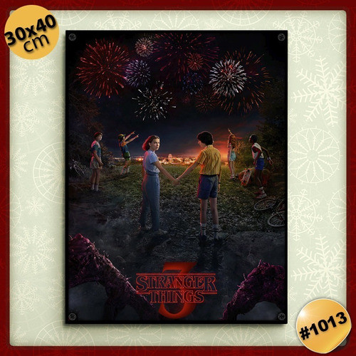 Pack De 3 Posters 30 X 40 Papel Ilustración Stranger Things 1
