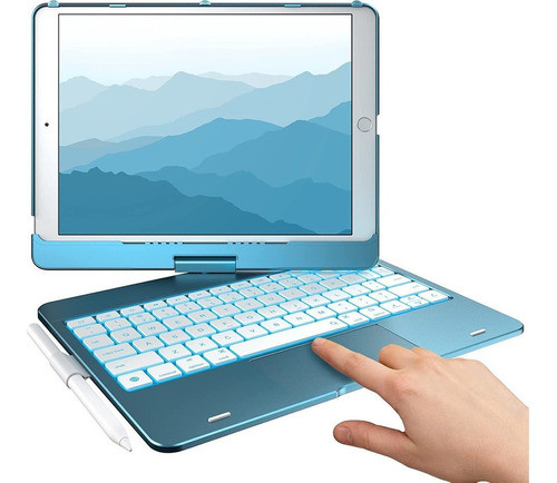 Funda Para Tablet Con Teclado P/iPad 9na 8va Gen. 360º Sblue 0