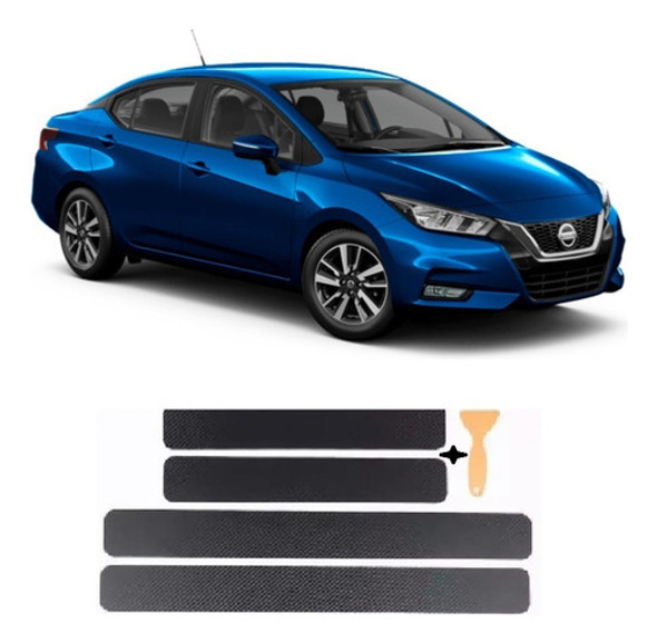 Accesorio Tuning Cubre Zócalos Carbono Nissan Versa Kenny 1