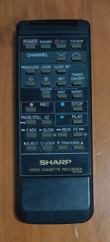 Control Remoto Para Videocasetera Sharp G0770ge 0