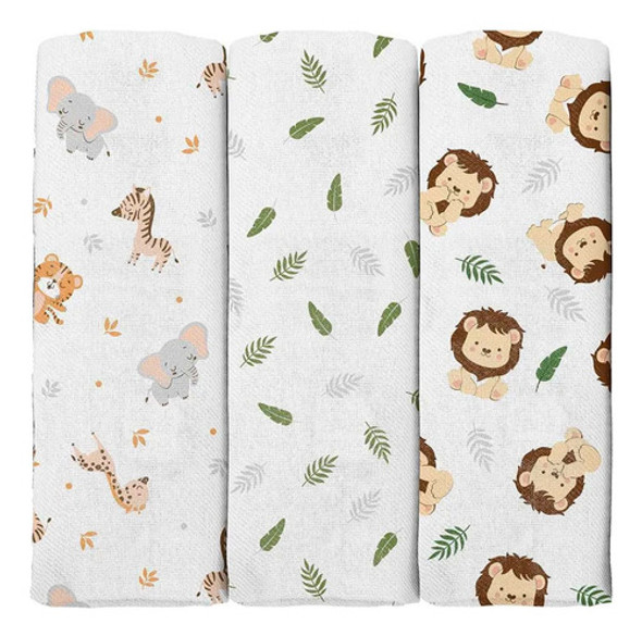 Kit Cueiro Bublim Estampado 60cmx80cm - 3 Peças 1