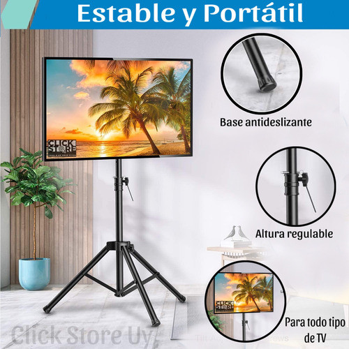 Soporte Para Televisión De Pie Trípode Led Lcd Hasta 63 1
