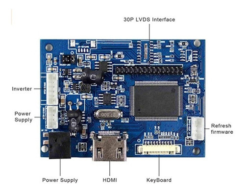 Placa Controladora Lcd +av Para 15,6 Polegadas B156xw02 Lp15 1