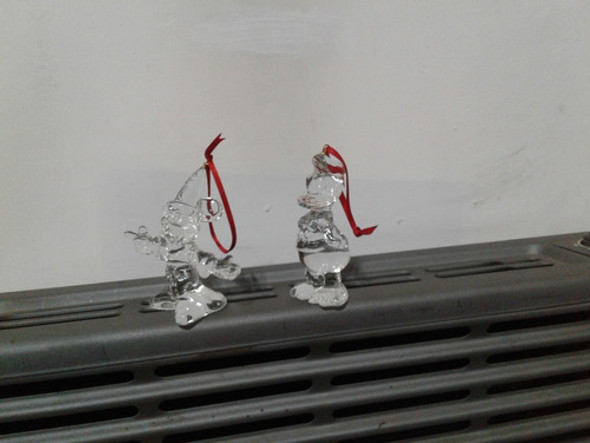 Pato Donald Y Mickey Originales Cristal Figuras El Par 0 Pato Donald Y Mickey Originales Cristal Figuras El Par 0