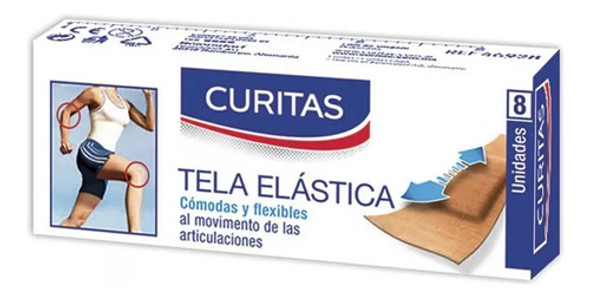 Curitas Tela Elastica X 8 Unidades Flex (pack X 12 Cajas) 0