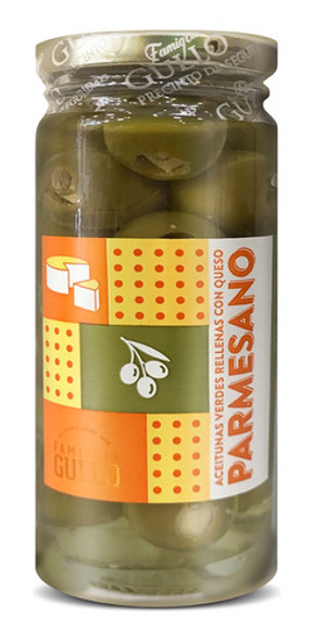 Aceitunas Verde Rellena Queso Parmesano Famiglia Gullo 330g 0
