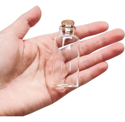 ~? 80 Piezas 20 Ml Botellas De Vidrio Con Tapones De Corcho 1