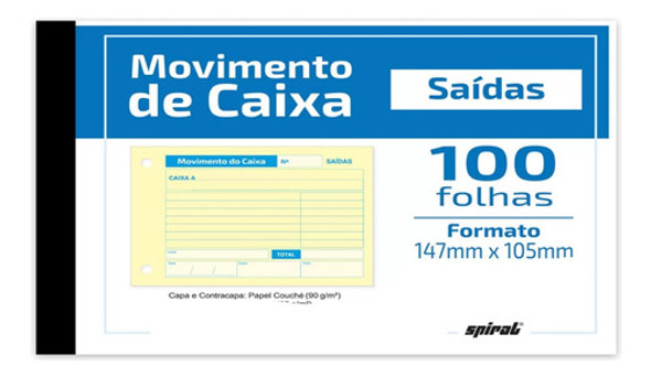 5 Bloco De Movimento Do Caixa Saida 100 Folhas 0