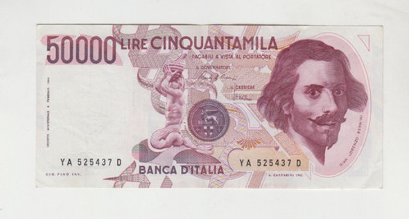 Billete Italia 50.000 Liras Año 1984 Excelente 0