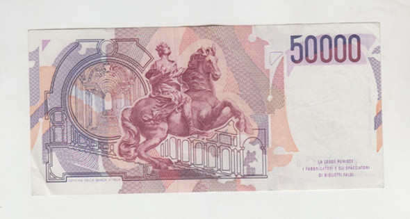 Billete Italia 50.000 Liras Año 1984 Excelente 1