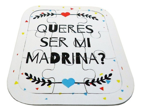 Rompecabezas Regalo Queres Ser Mi Madrina / Padrino? Vte #5 0 Rompecabezas Regalo Queres Ser Mi Madrina / Padrino? Vte #5 0