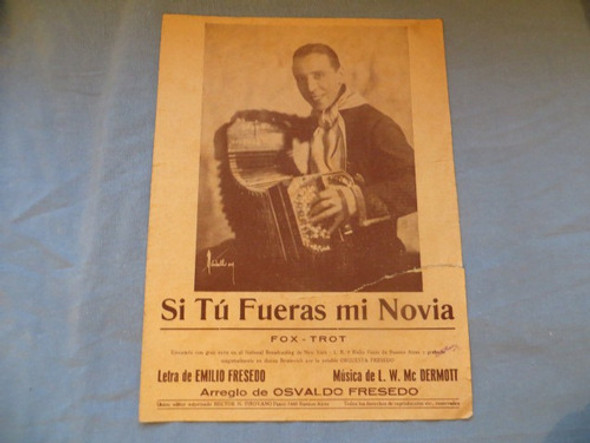 Si Fueras Mi Novia Emilio Fresedo Dermott Partitura Fox Trot 0