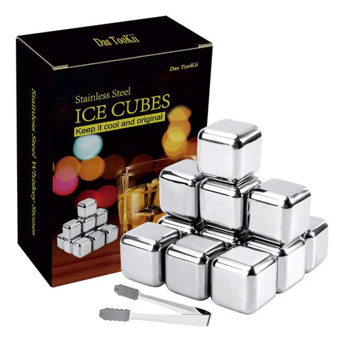 Das Tookii Whiskey Stones Gift Set, 12pcs Cubitos De Hielo D 0