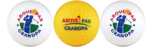 Por Encima Par Grandpa Conjunto Regalo Pelota Golf 0