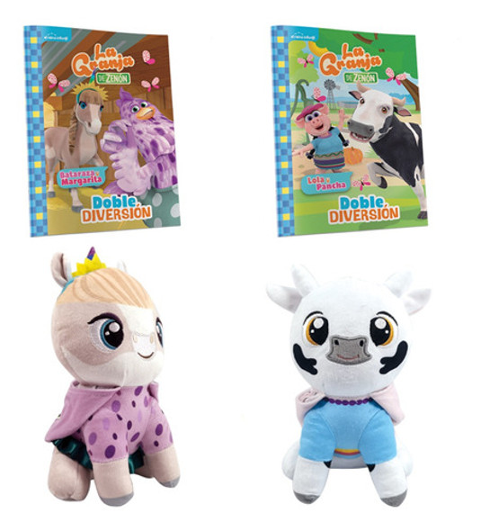 Peluches Con Disfraz La Granja De Zenón: Lola + Margarita 0