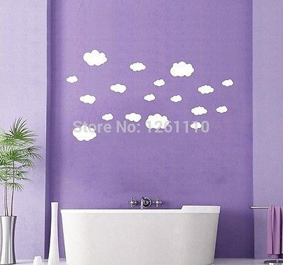 18 X Large Clouds Cloud Vinilos De Pared Vinyl Living Room D 1