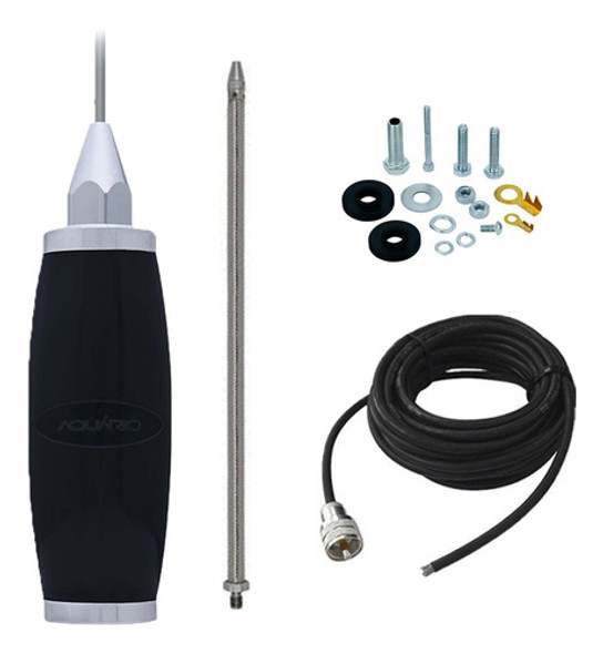 Antena Px Caminhao Inox 2,70m Alongador 60cm Cabo Parafusos 0