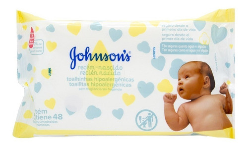Johnson's Baby X3 Toallitas Húmedas Bebes Recién Nacidos 48u 1