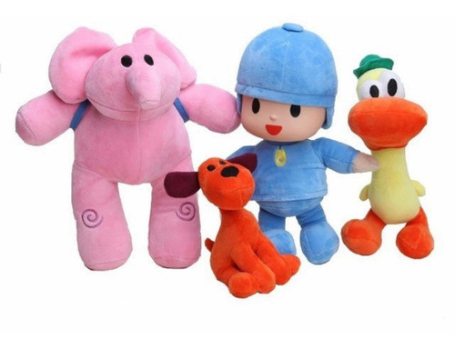 Peluche Eli-pato-loula- Pocoyo Y Sus Amigos 25-28cm X4uni 0
