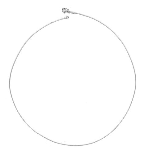 Cadena Collar Acero Plana, Cola De Raton, Rope Cuerda, Maxi 1