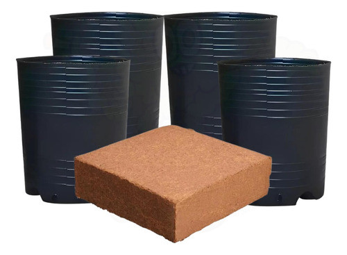 Pack Cultivo Indoor Coco + Macetas 0