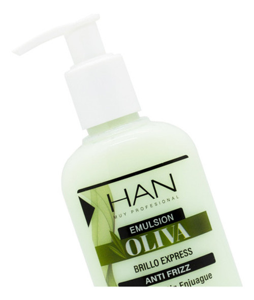 Han Oliva Emulsion Crema Para Peinar Brillo Antifrizz Pelo 1
