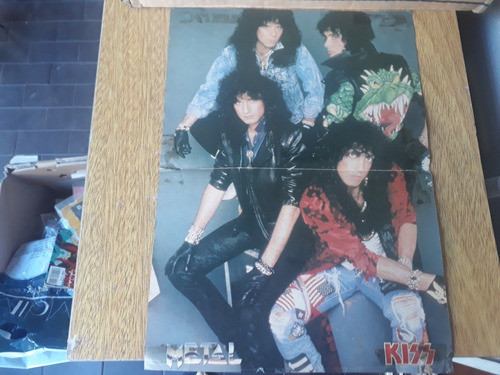 Poster Doble Kiss Blackie Lawless Angus Young Rev Metal 0