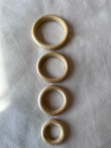 Argollas / Aros De Madera Para Artesanias De 65mm X 30 Unid 1