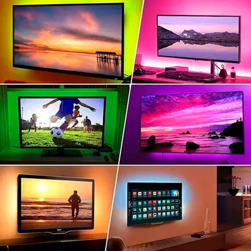 Cinta Led Rgb Con Control Remoto 12v 3m Universo Binario 1