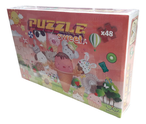 Puzzle Sweet 48 Piezas Gato Garabato Rompe Cabezas 1