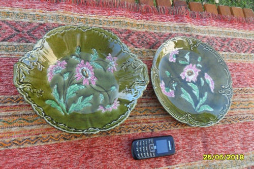 Antiguo Plato Y Fuente Loza Alemana Germany Imperial Boon 1