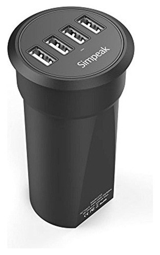 Simpeak 30w Cargador De Escritorio Usb De 4 Puertos La Estac 1