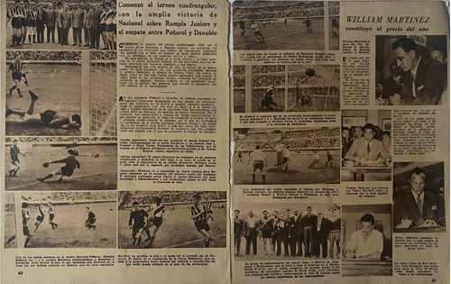 Nacional, W Martínez, Nota Periodística Fútbol Déc 50, Ncr06 0