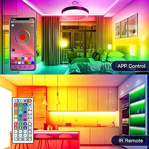 Luces Led De 50 Pies Para Dormitorio Fonewe Music Sync Tiras 1