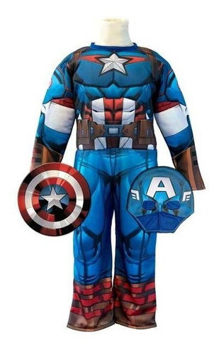 Disfraz Cap America C Musculo T2 Marvel New Toys 3310 0
