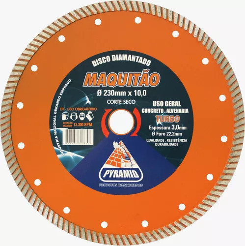 Disco Diam.pyramid  9 (230mm) Maquitao Turbo 0