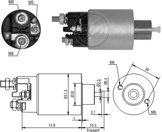 Solenoide O Automatico Renault Master 1.9 12v Zm 2993 0