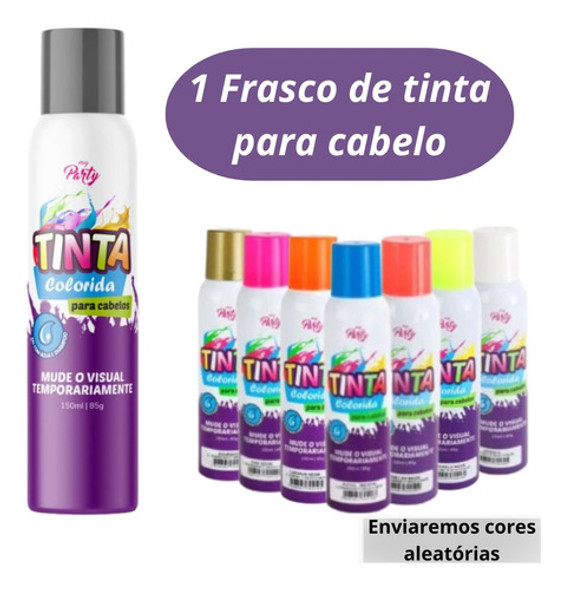 Kit Carnaval Infantil Adulto Tinta De Cabelo Confete Espuma 1