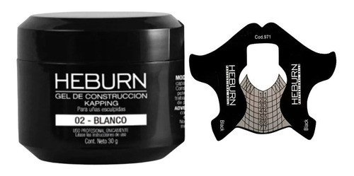Gel De Construcción Uñas Blanco Kapping 30g + Moldes X 100u 0