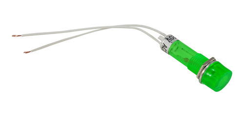 Ojo De Buey Testigo Redondo Diametro 10 Mm De Panel Verde 0