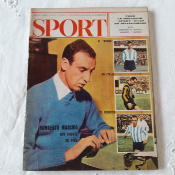 Suplemento El Grafico Sport Nº 21 Mayo 1966 Humberto Maschio 0