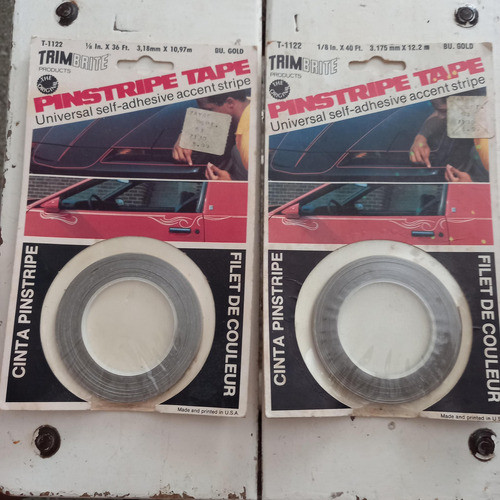 Cinta Autoadhesiva Pinstripe Trimbrite X 2 Para Autos/motos 0