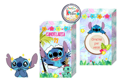 40 Bolsitas Sorpresita Personalizadas  Stich- Kotillonk 1
