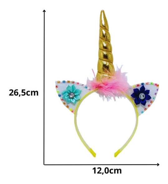 03 Tiara Unicornio Festa Fantasia Carnaval Aniversario 1