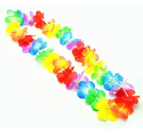 Guirnalda Collar Luces Led Flores Fiesta Carnaval X 12 0